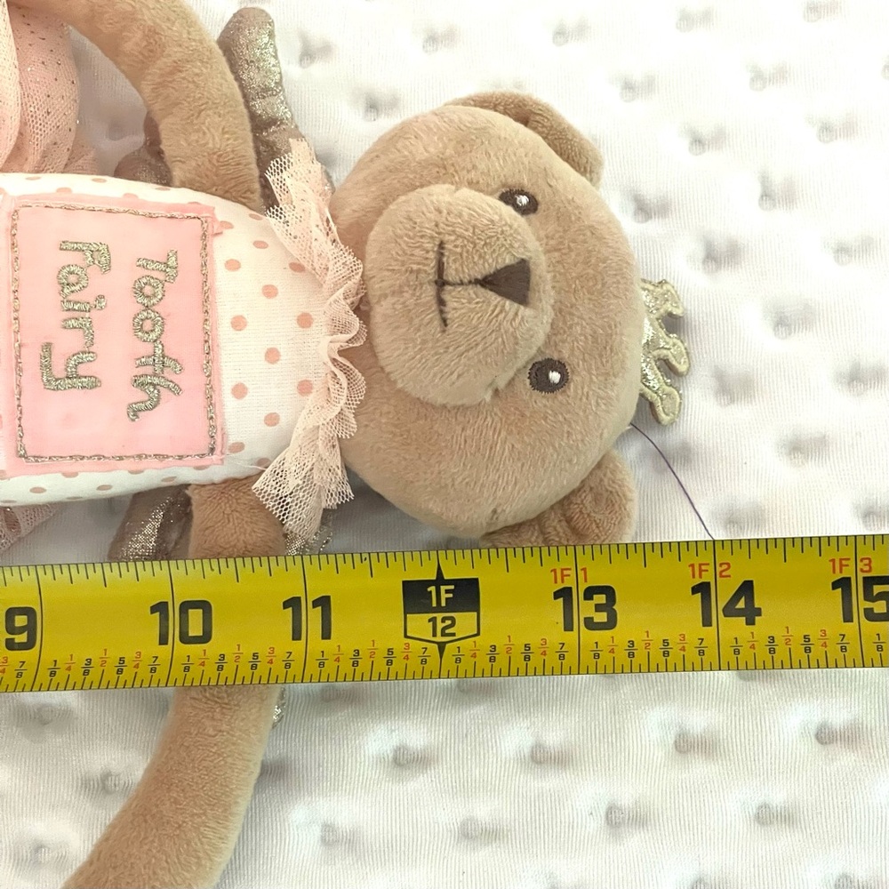 14" Ballerina, Tooth Fairy Teddy Bear Doll
Plush Toy - Pink and Tan - Picture 6 of 7